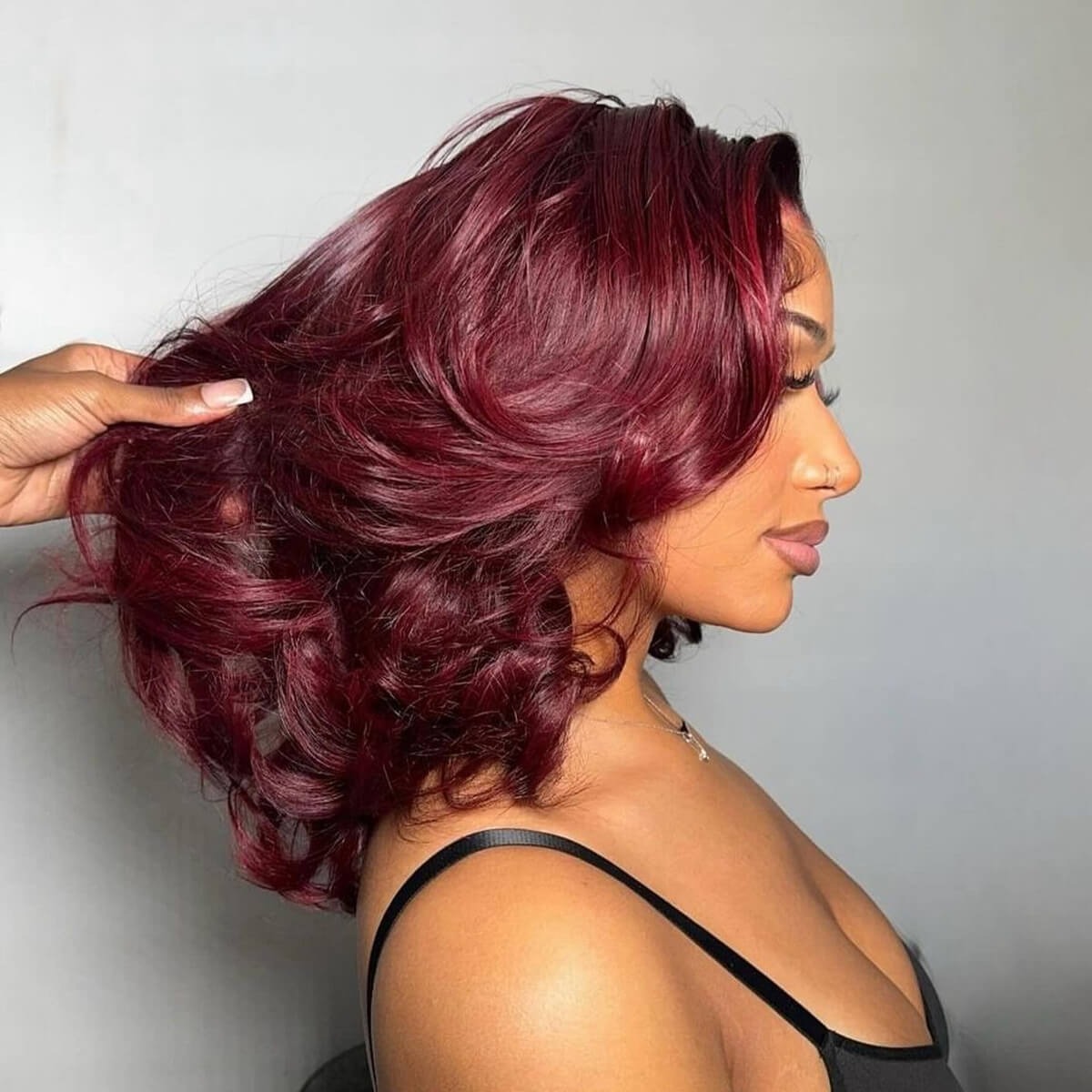 Burgundy 99J Body Wave 6×5 Glueless Wig