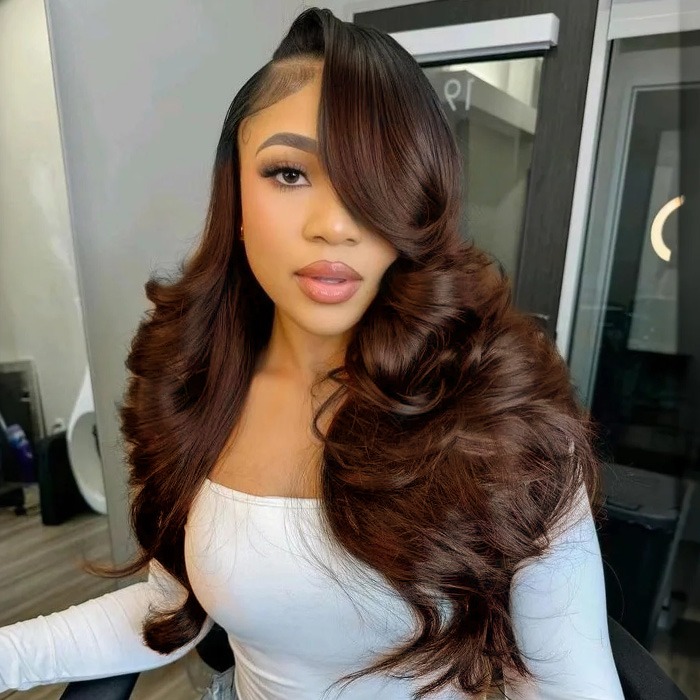 Ombre Brown Body Wave 6×5 Glueless Wig