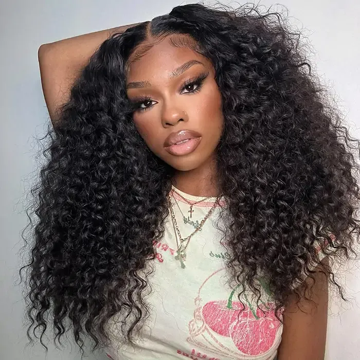 Bouncy Curly 13×4 HD Lace Frontal Wig 250% Density 3
