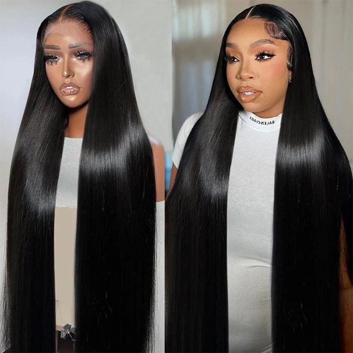 Extra Long Bone Straight 13×4 HD Lace Wig 30 Inches