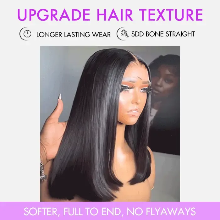 Bone Straight 5×5 HD Lace Closure Wig 250% Density 2